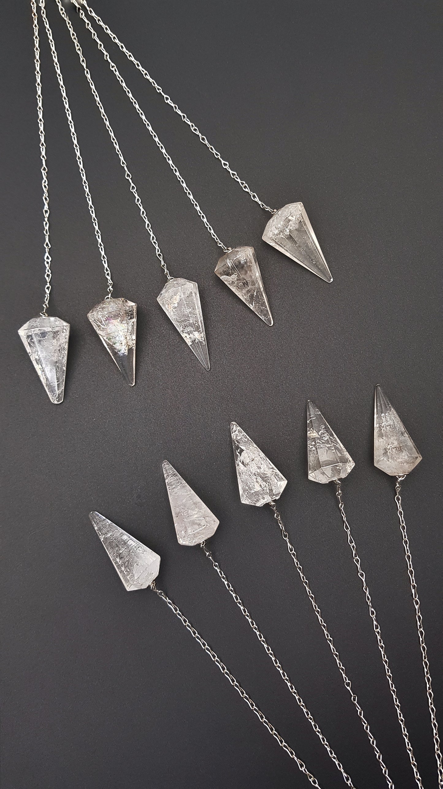 Clear Quartz Crystal Pendulums