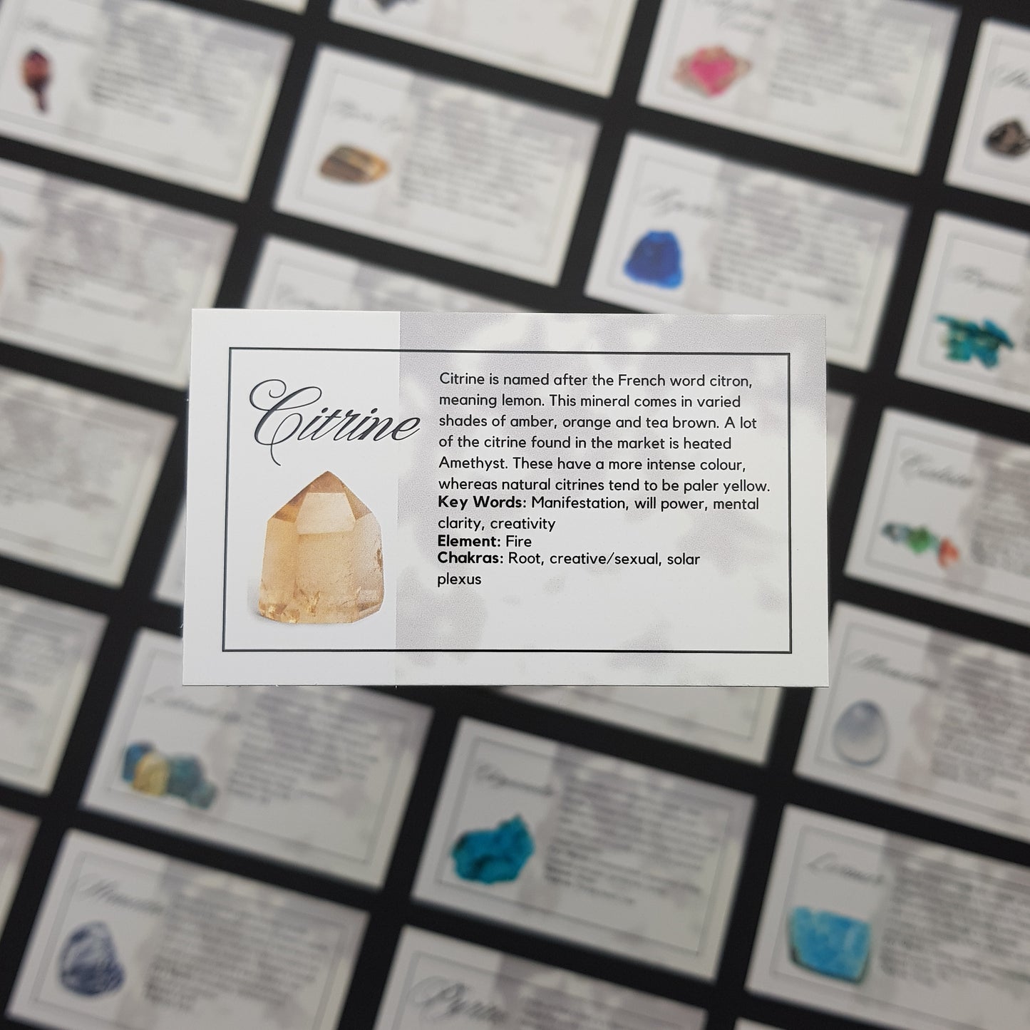 Crystal Information Cards