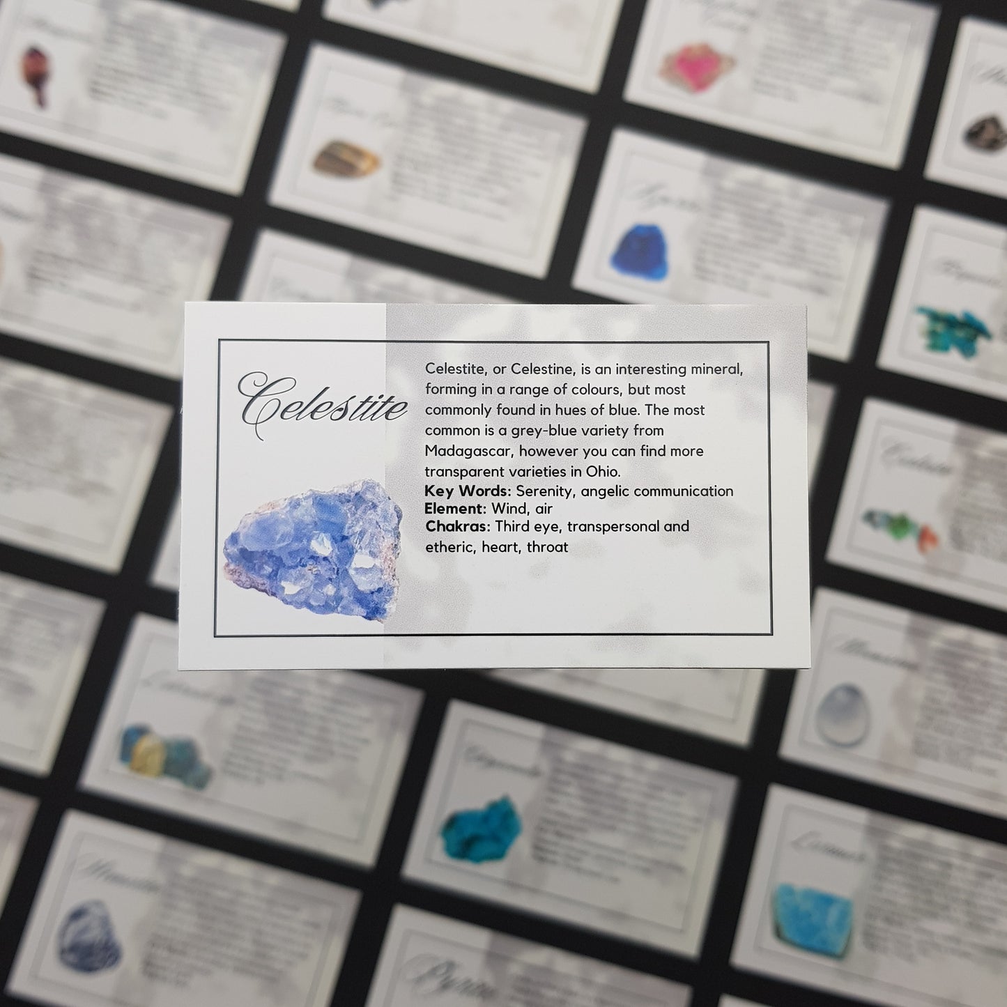 Crystal Information Cards