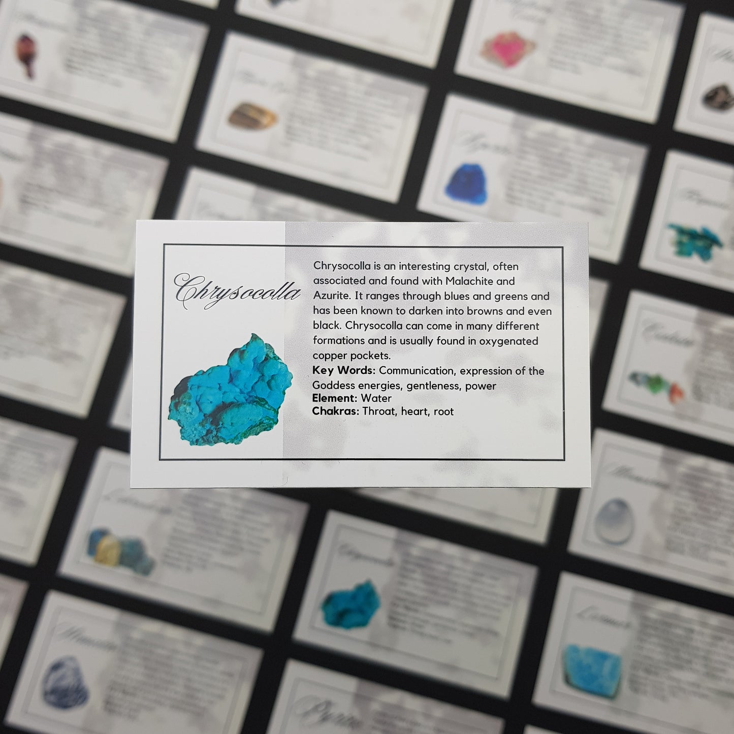 Crystal Information Cards