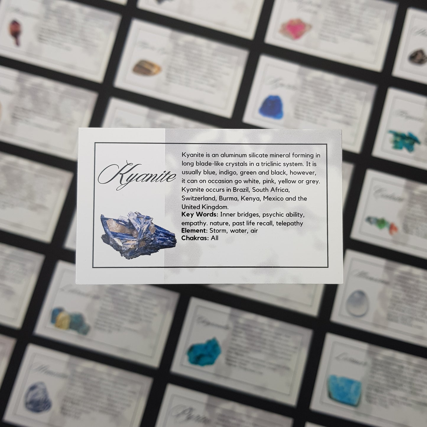 Crystal Information Cards