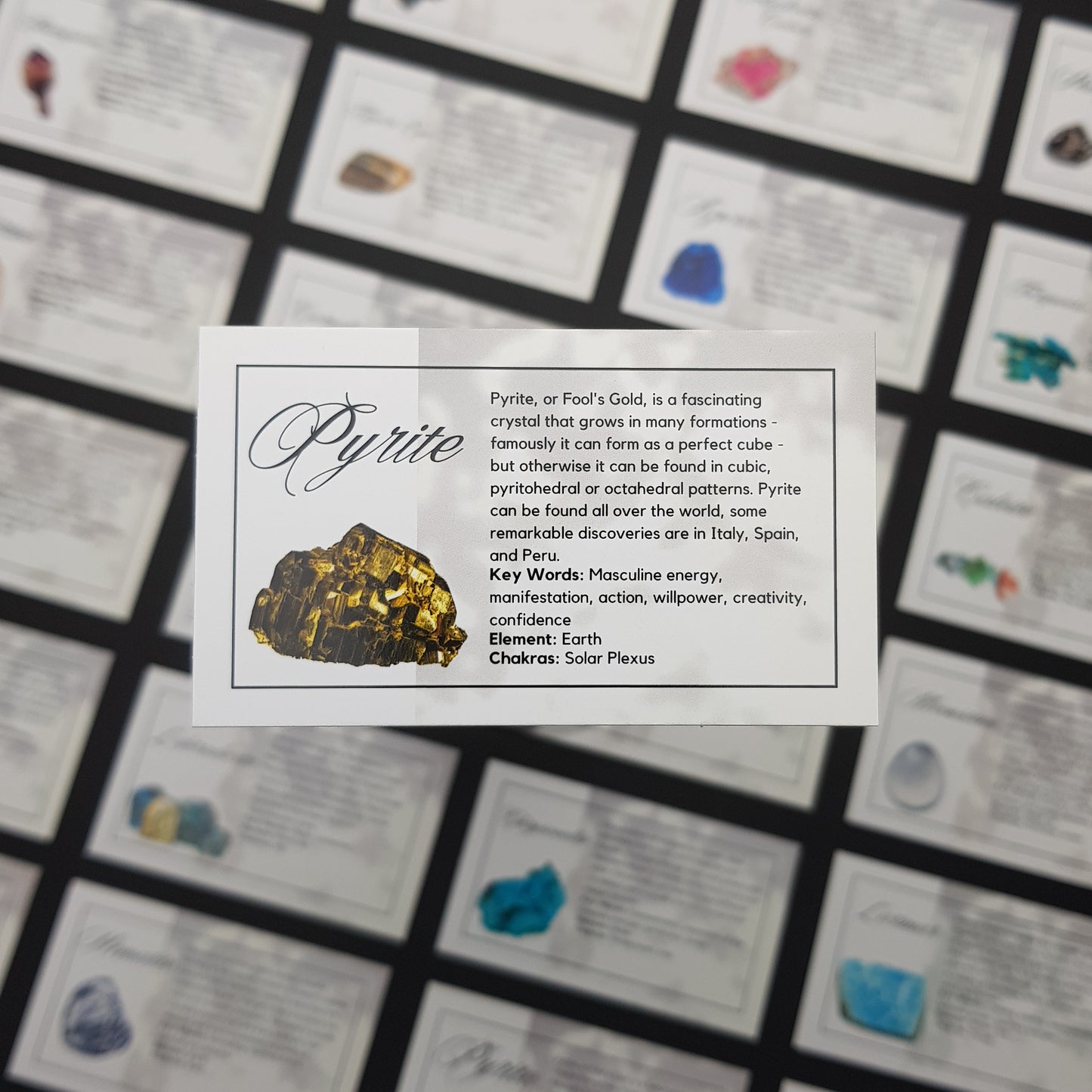 Crystal Information Cards