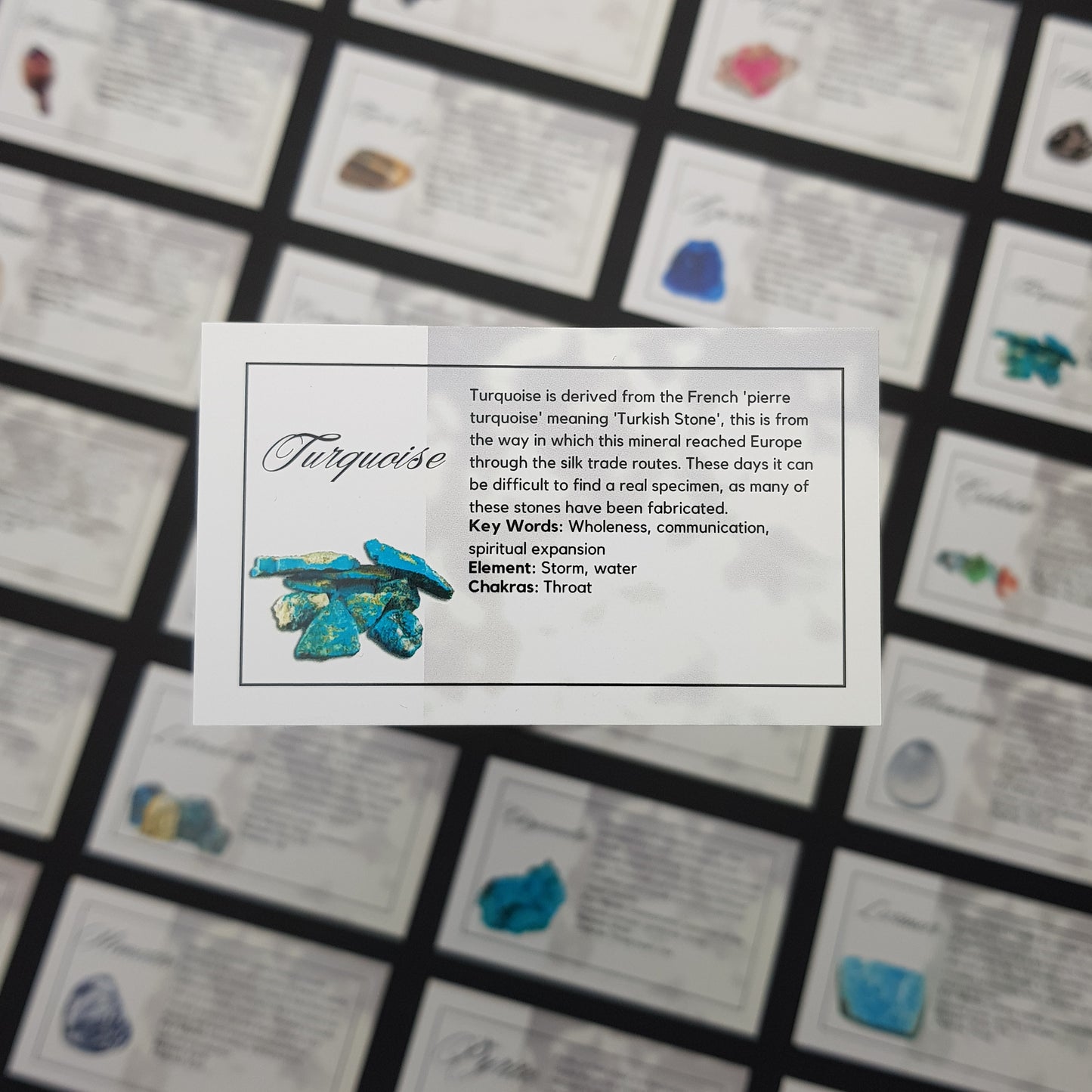 Crystal Information Cards