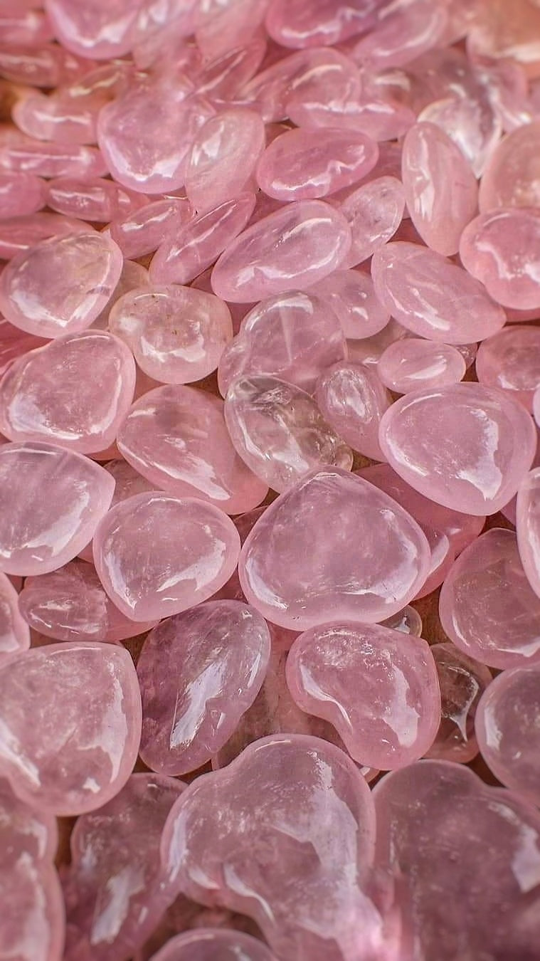 Rose Quartz Crystal Hearts