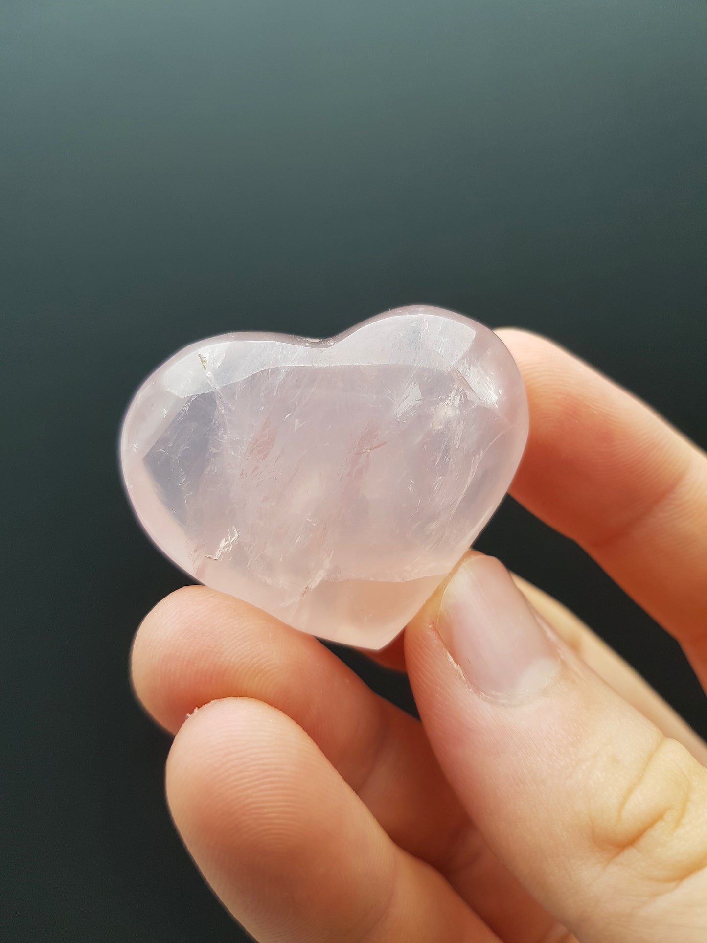 Rose Quartz Crystal Hearts