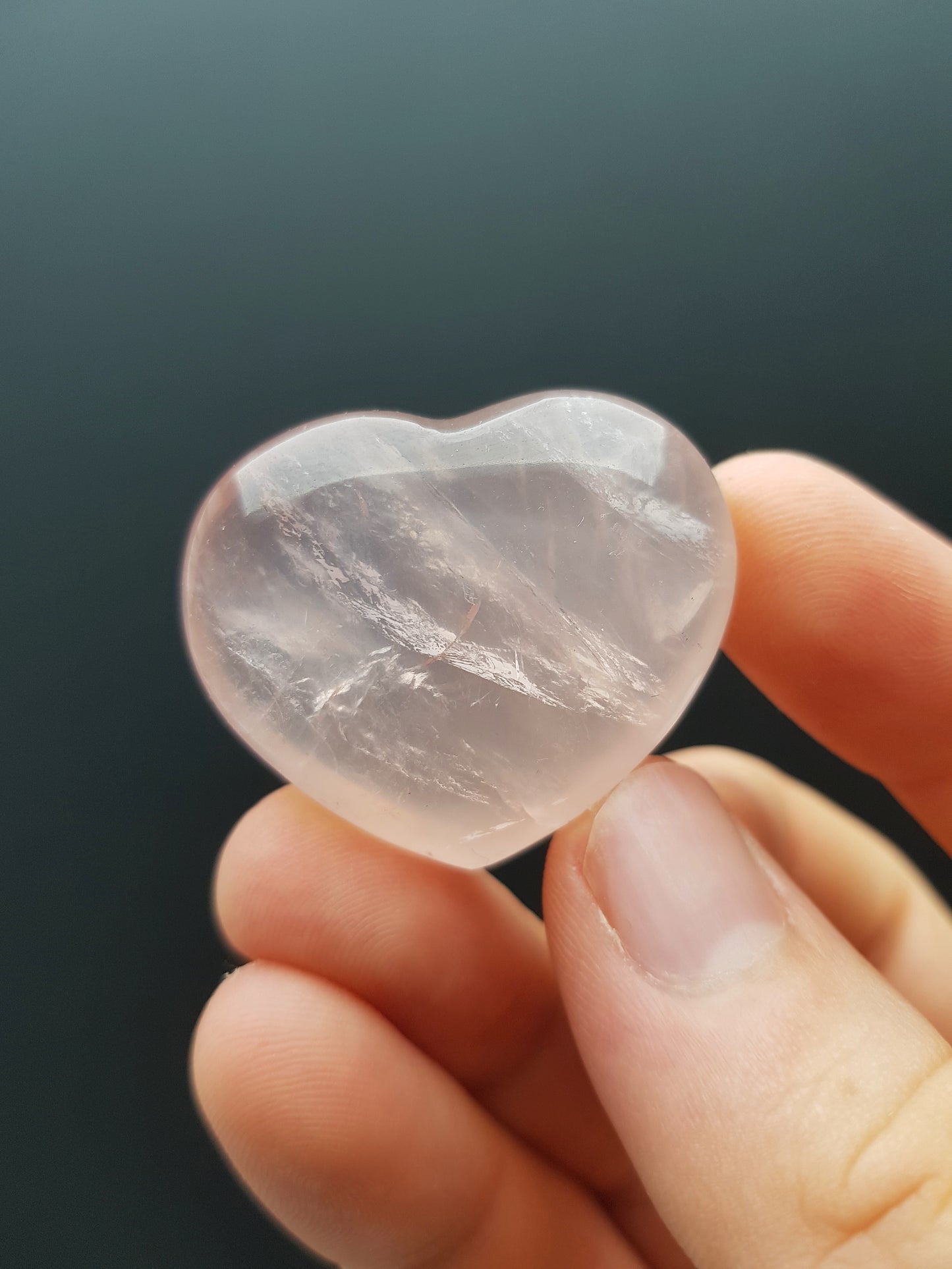 Rose Quartz Crystal Hearts