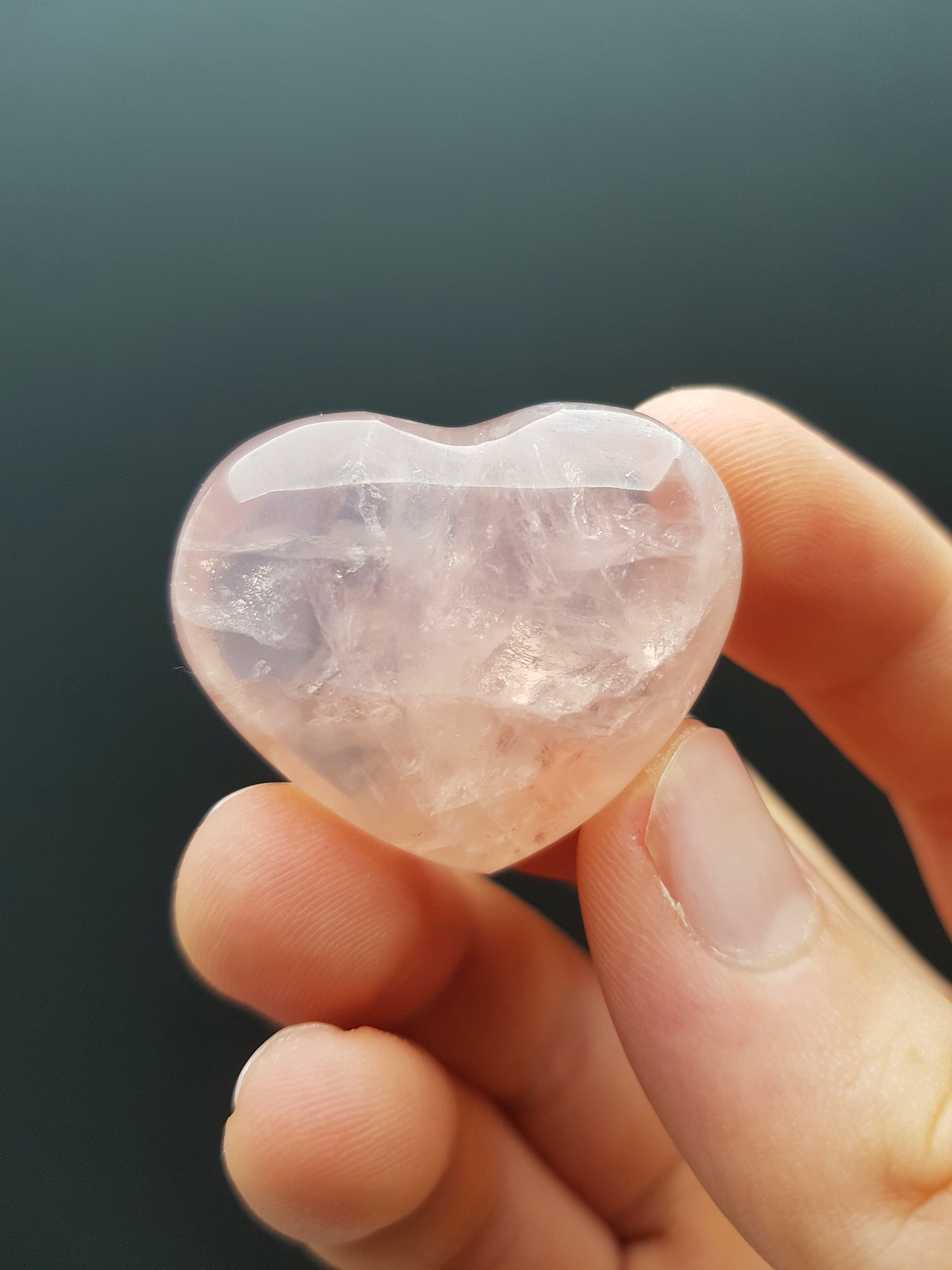 Rose Quartz Crystal Hearts