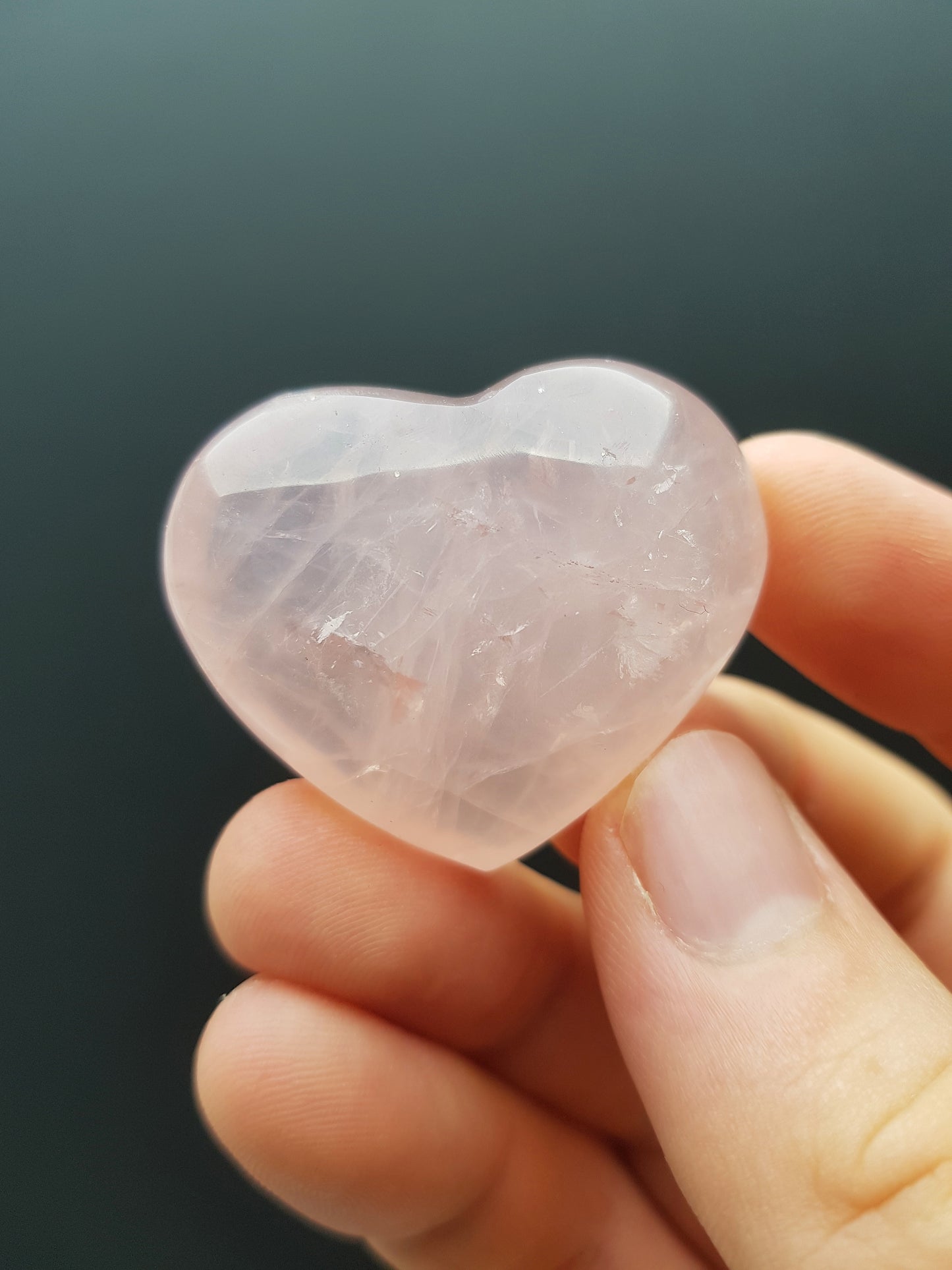 Rose Quartz Crystal Hearts